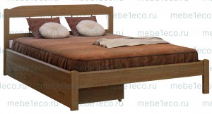 Кровать Дачная модель №2 из массива дерева