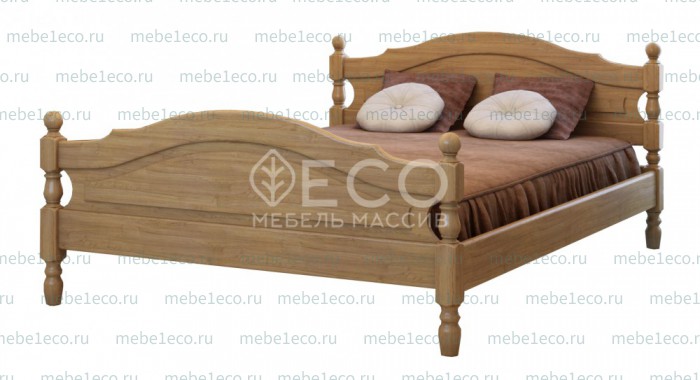 Кровать Жанна из массива дерева