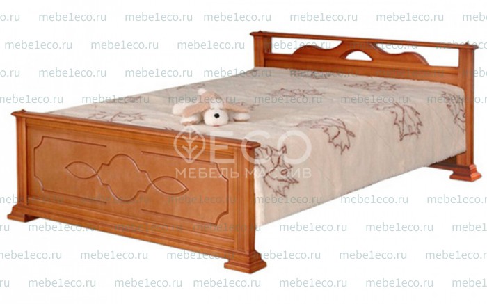Кровать Ирида из массива дерева