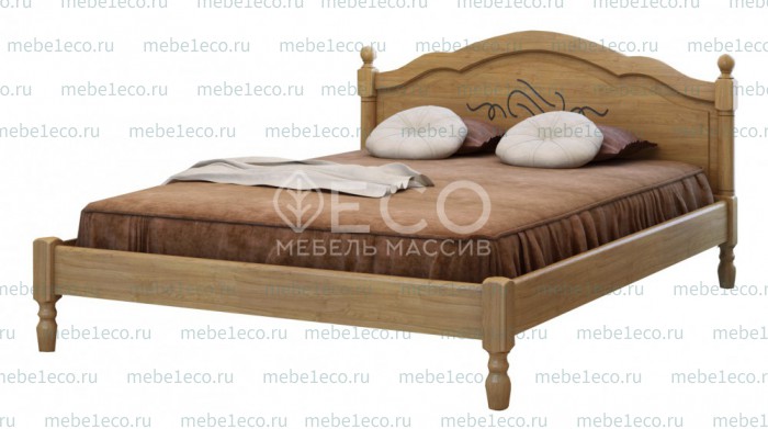 Кровать Лама модель №2 из массива дерева