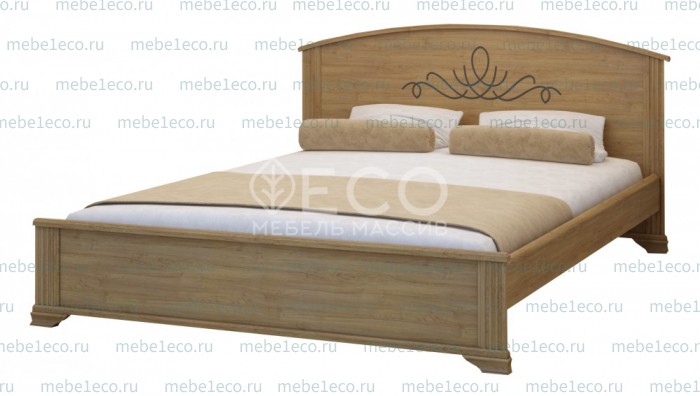 Кровать Нова модель №2 из массива дерева