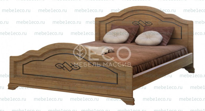 Кровать Сатори из массива дерева