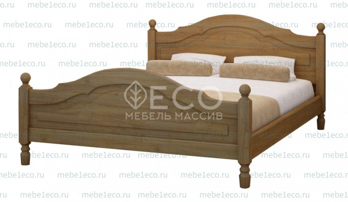 Кровать Филенка из массива дерева