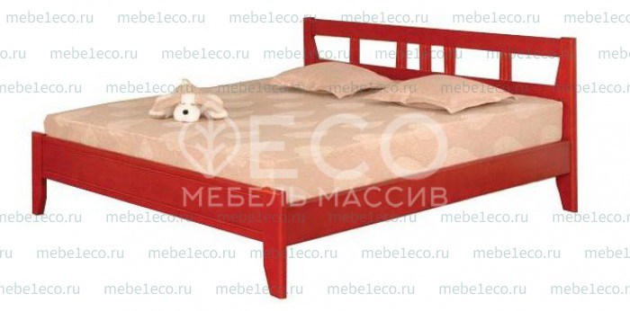 Кровать Лилия модель№2 из массива дерева