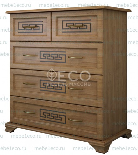 Комод Классика 5 ящиков из массива Ш-90см,В-100см,Г-45см