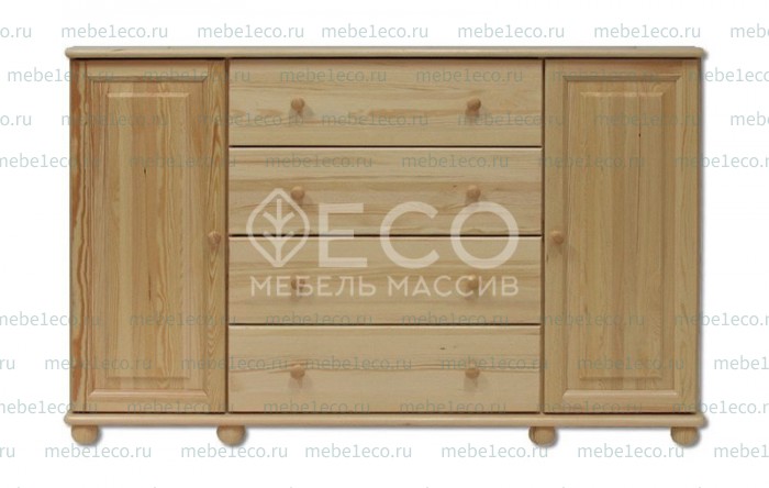 Комод КД - 123 из массива Ш-160см,В-100см,Г-45см