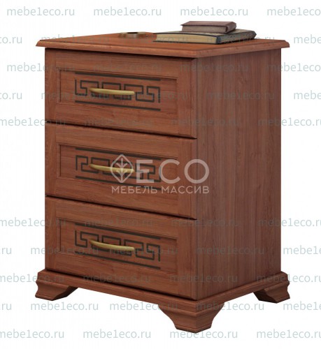 Тумба Классика 3 ящика из массива Ш-45см,В-58см,Г-30см