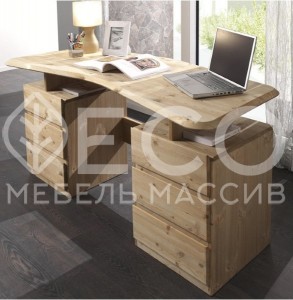 Письменный стол №9 (модель№2) из массива Ш-150см,В-75см,Г-60см