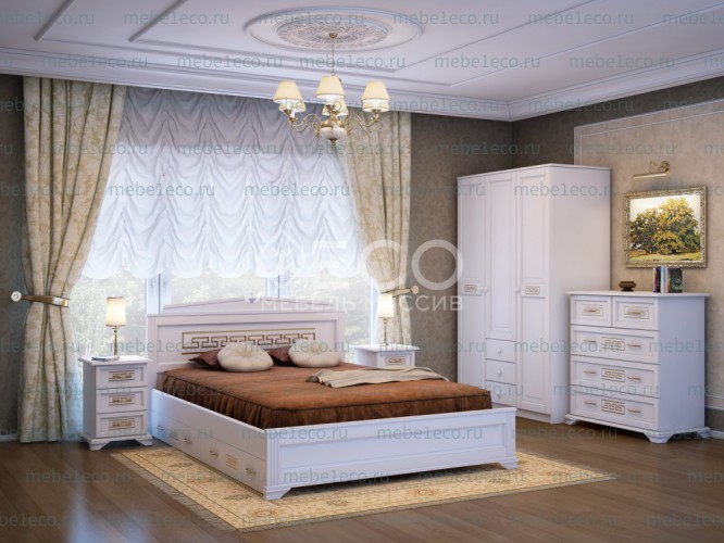 Спальный гарнитур Афина из массива дерева