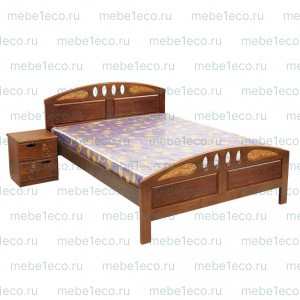 Кровать Галатея из массива дерева