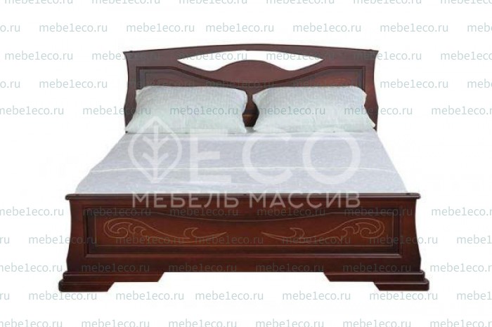 Кровать Дарена из массива дерева