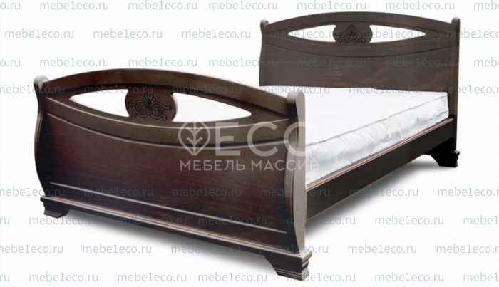 Кровать Делиз из массива дерева