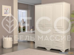 Шкаф Лиана 4 из массива Ш-140см,В-190см,Г-60см