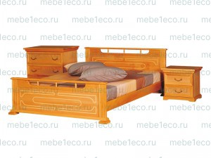 Кровать Калисто из массива дерева