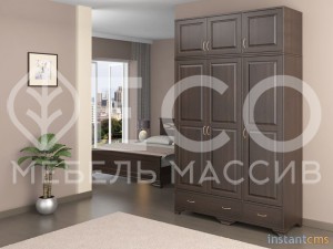 Шкаф Лиана 5 из массива Ш-135см,В-240см,Г-55см
