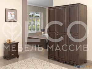 Шкаф Лиана 10 из массива Ш-120см,В-190см,Г-60см