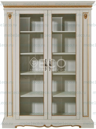 Книжный шкаф Милано 002 из массива Ш-140см, В-200см,Г-45см