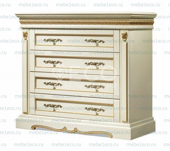 Комод Милано 4 ящика из массива Ш-120см, В-100см,Г-45см