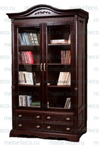 Книжный шкаф Паола - 101 из массива Ш-120см, В-220см,Г-50см