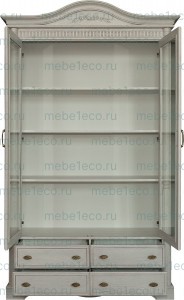 Книжный шкаф Паола - 101 из массива Ш-120см, В-220см,Г-50см