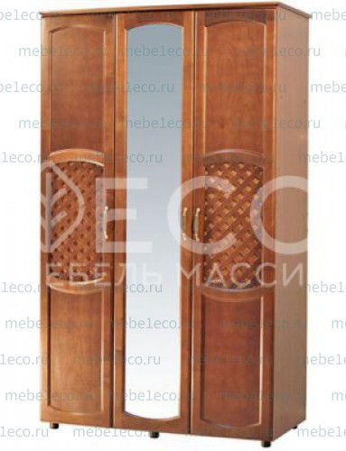 Шкаф Омега модель № 4 из массива дерева Ш-150см,В-220см,Г-60см