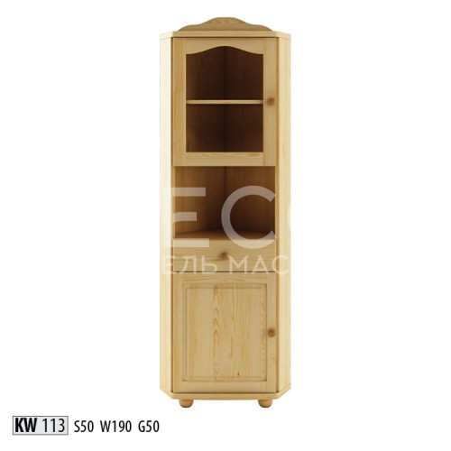 Угловой буфет из массива Ш-50см,В-190см,Г-50см