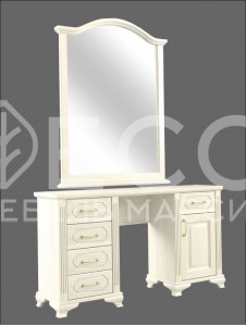 Туалетный стол Грация № 3 из массива Ш-160/100см,В-75/130см,Г-60см
