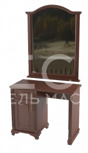 Туалетный стол Грация № 4 из массива Ш-120/100см,В-75/130см,Г-60см