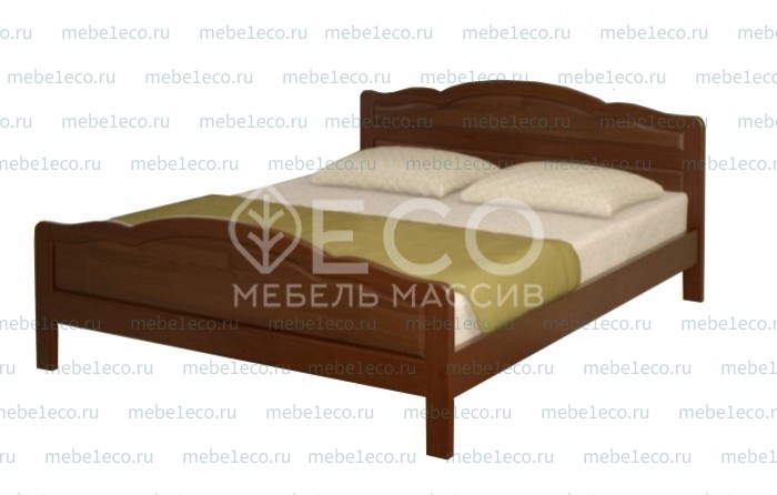 Кровать Новинка из массива дерева