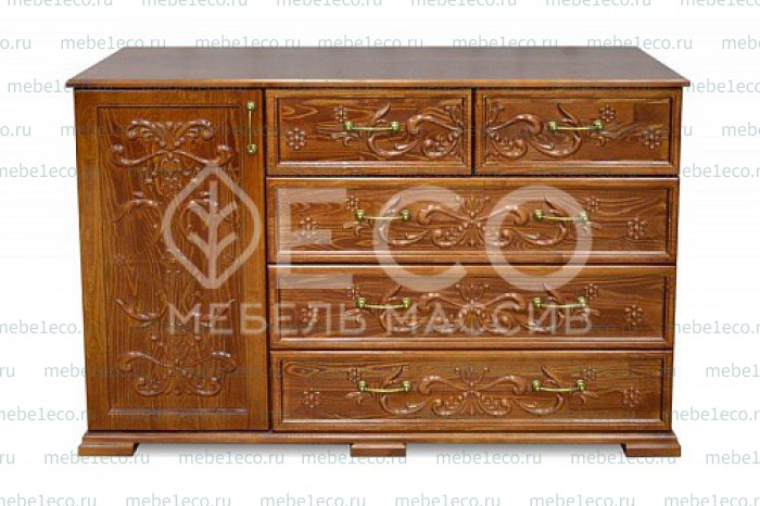 Комод Гуру из массива Ш-135см,В-90см,Г-45см