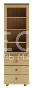 Книжный шкаф Витязь модель№11 из массива Ш-60см,В-190см,Г-30/40см