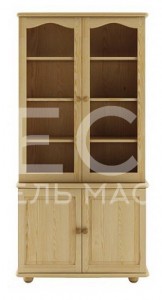Книжный шкаф Витязь модель№8 из массива Ш-90см,В-190см,Г-30/40см