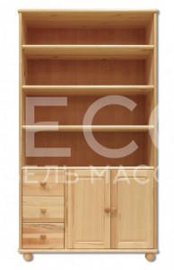 Книжный шкаф Витязь модель№5 из массива Ш-100см,В-190см,Г-40см