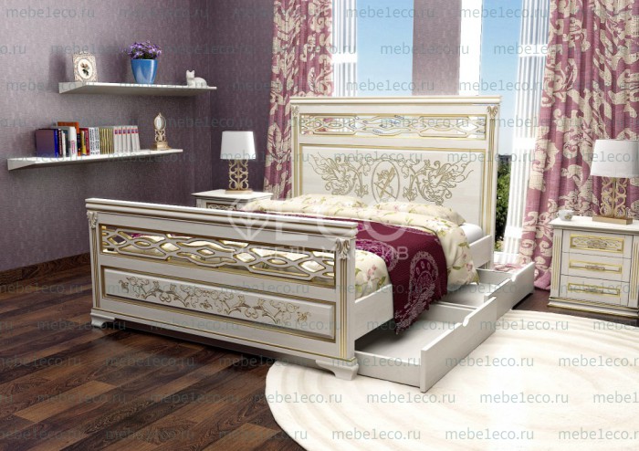 Кровать Симфония из массива дерева