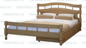 Кровать Солнце модель № 1 из массива дерева