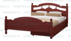 Кровать Солнце модель № 2 из массива дерева