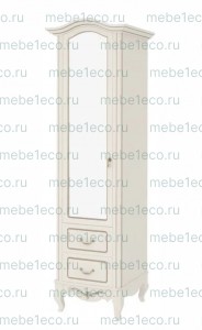 Шкаф Авиньон одностворчатый с зеркалом и с резьбой Ш-56см,В-230см,Г-63см