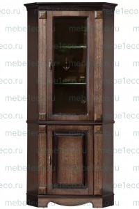 Шкаф - Сервант угловой Венето 210 из массива дерева Ш-80*80см,В-200см,Г-45см