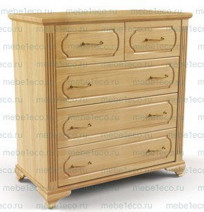 Комод Гармония 5 ящиков из массива Ш-90см,В-90см,Г-45см