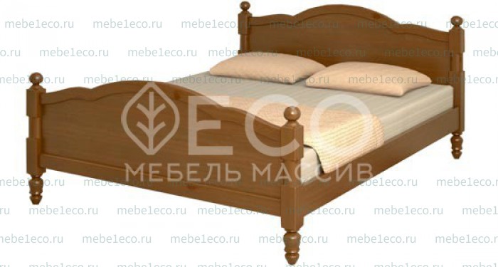 Кровать Мелодия из массива дерева