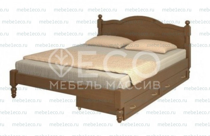 Кровать Мелодия модель №2 из массива дерева