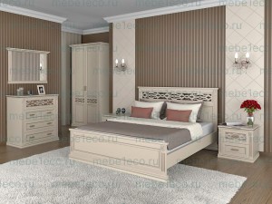 Спальный гарнитур Верджиния Люкс из массива дерева