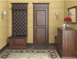 Прихожая из массива ПР-002 модель№2 Ш-120см,В-240см,Г-45см