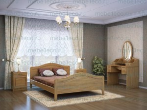 Спальный гарнитур Сатэра из массива дерева