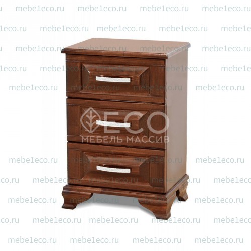 Тумба Лиана 3 ящика из массива Ш-45см,В-58см,Г-30см