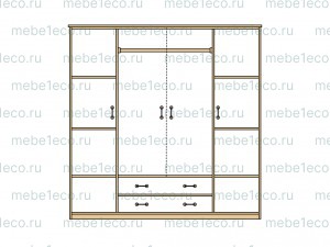 Шкаф ШВ 119 из массива Ш-160см,В-210см,Г-60см