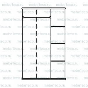 Шкаф Эльза из массива Ш-150см,В-200см,Г-60см