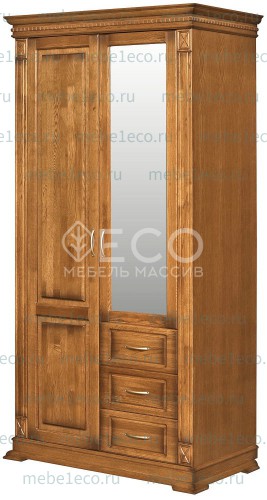 Шкаф из массива Верди - 318.1 Ш-100см,В-220см,Г-60см
