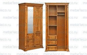 Шкаф из массива Верди - 318.1 Ш-100см,В-220см,Г-60см