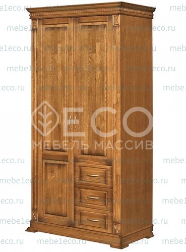 Шкаф из массива Верди-318.2 Ш-100см,В-220см,Г-60см